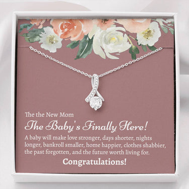 Babys Finally Here Alluring Beauty Necklace - Love You This Much